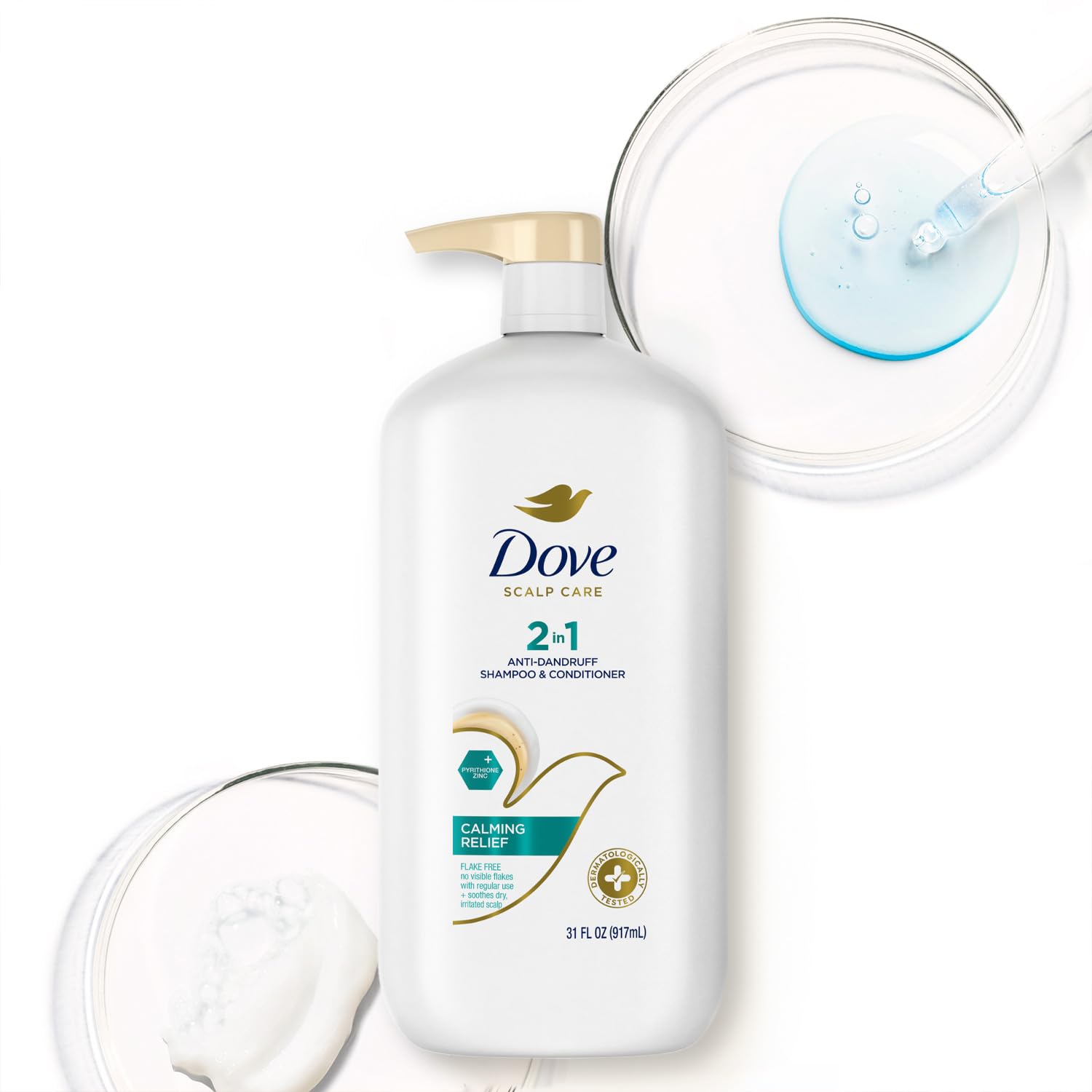 Amazon.com: Dove Anti-Dandruff 2-in-1 Shampoo + Conditioner